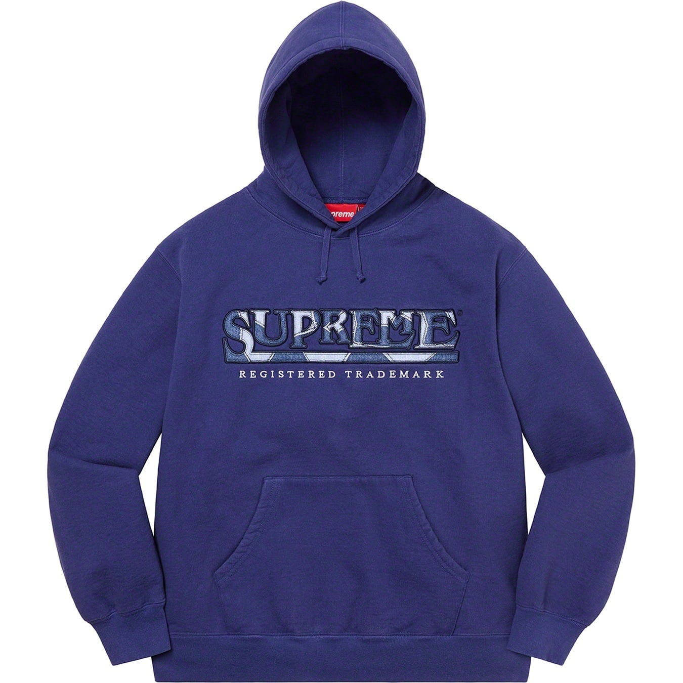 Denim Logo Hooded Sweatshirt view 12